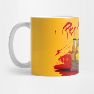 Zombie 8-Pack Bloodied Perkaholic on Yellow Mug